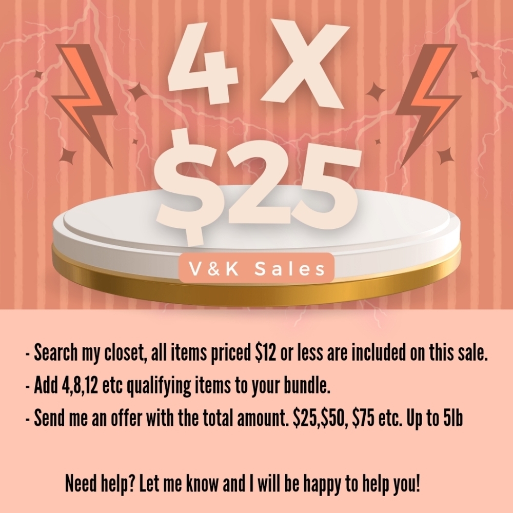🎈4 x $25 sale!!